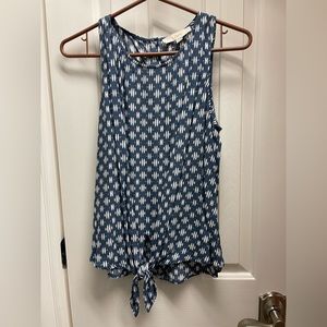 Blue and white Loft Tank